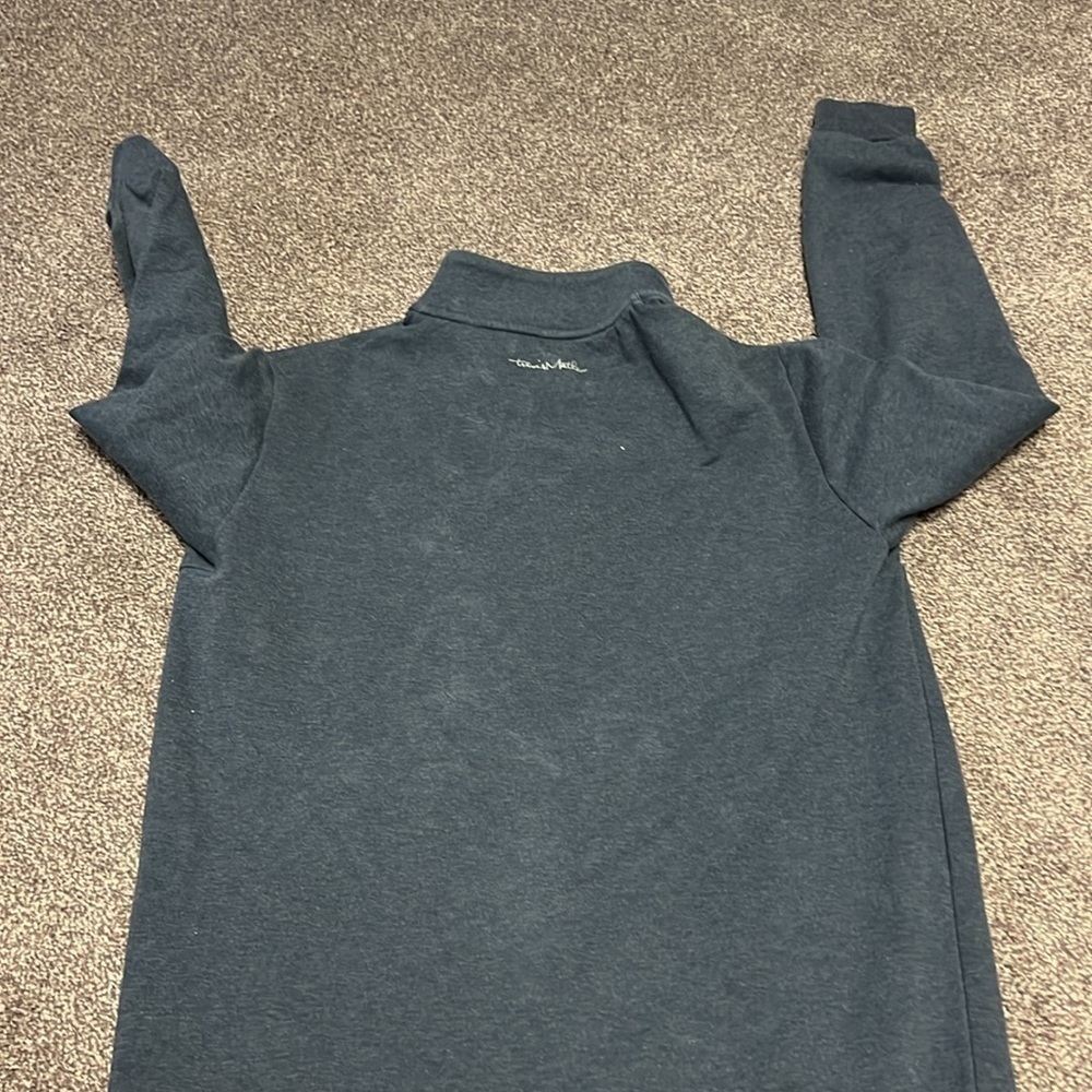 Travis Mathew Sweater Mens Medium Blue Pullover Jacket Quarter Zip Golf - Picture 5 of 5